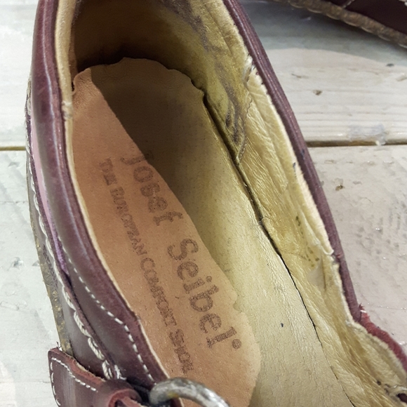 Josef Seibel Purple & Pink Wedge MaryJanes *gently used - Picture 2 of 6